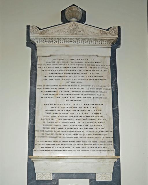 Major General William Moultrie Wall Monument — photo 3