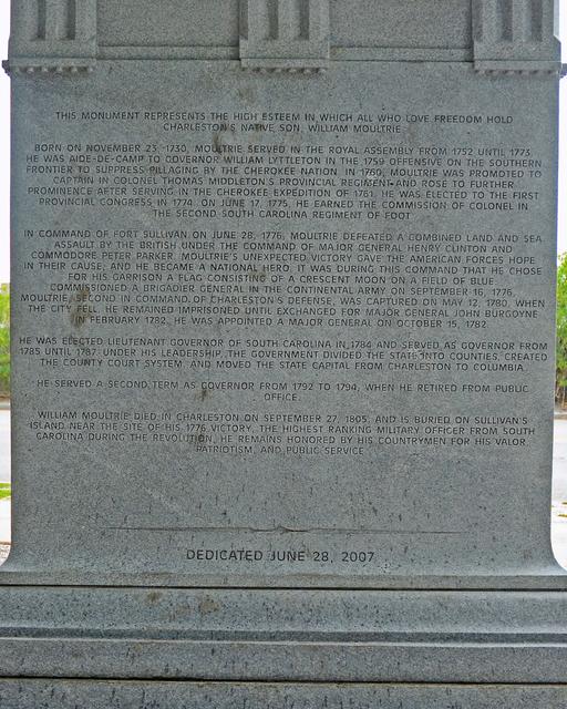 William Moultrie Statue — photo 4