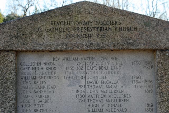 Revolutionary Soldiers of Catholic Presbyterian Church — photo 2
