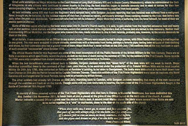 The 71st Fraser Highlanders Marker — photo 4