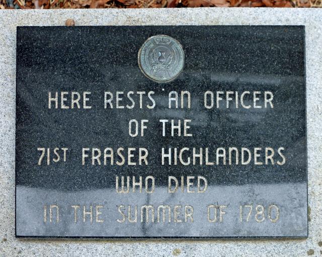 Grave of Unknown Fraser Highlander Officer — photo 3
