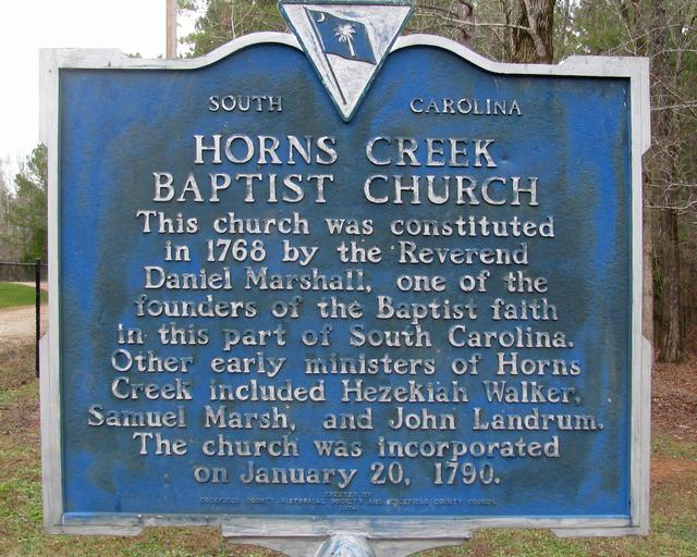 Horns Creek Baptist Church/Revolutionary Skirmish at Horns Creek — photo 4