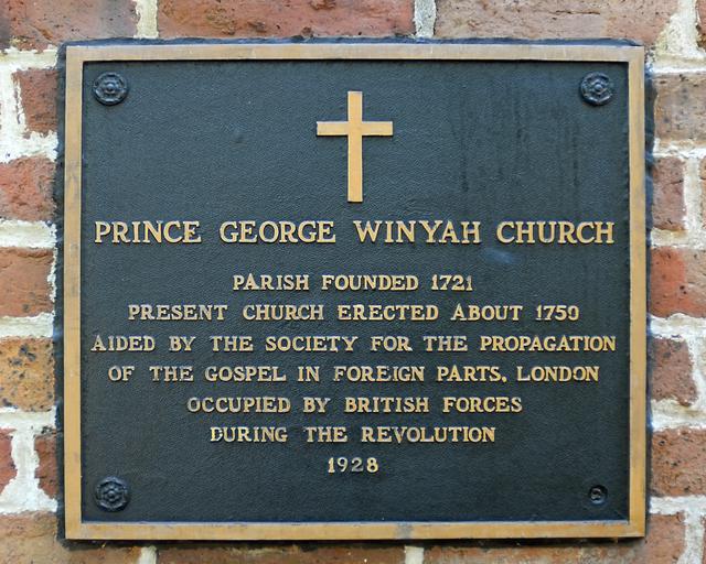 Prince George Winyah Church Marker — photo 3
