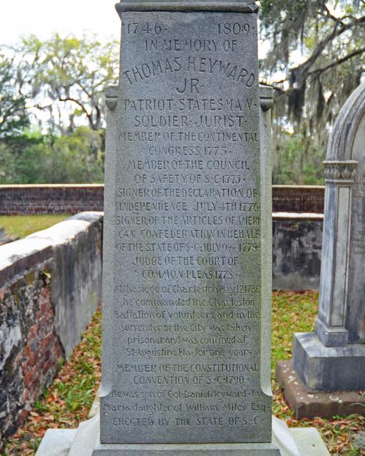 Thomas Heyward Jr. Grave — photo 4