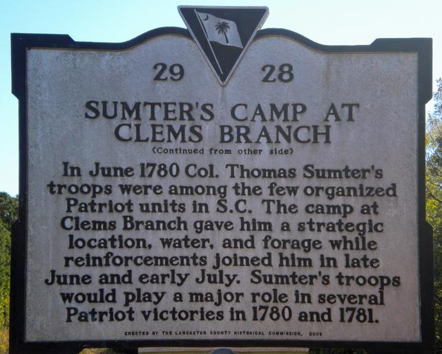The Revolution in the Backcountry/Sumter’s Camp at Clems Branch — photo 4