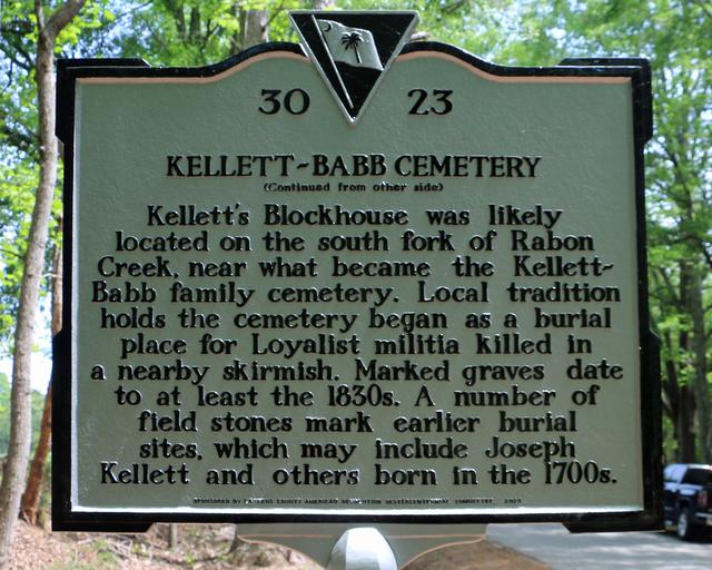 Kellett’s Blockhouse/Kellett-Babb Cemetery — photo 4
