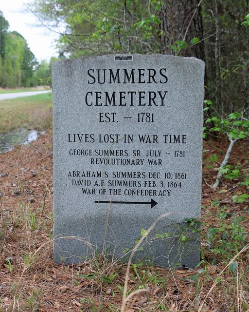 George Summers Grave Directional Stone — photo 2