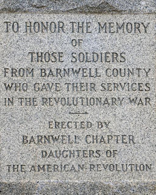 Barnwell County Revolutionary War Monument — photo 4