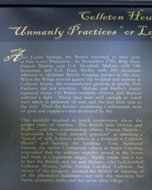 Colleton House: “Unmanly Practices” or Legitimate Target — photo 3