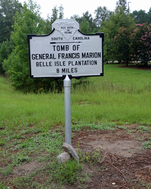 Tomb of General Francis Marion/Belle Isle Plantation (Directional) — photo 2